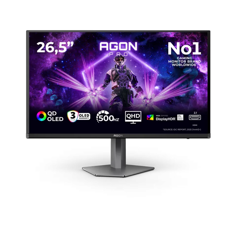 AOC AGON Pro AG276QKD2 Monitorius | 26.5", QHD, OLED, 500 Hz