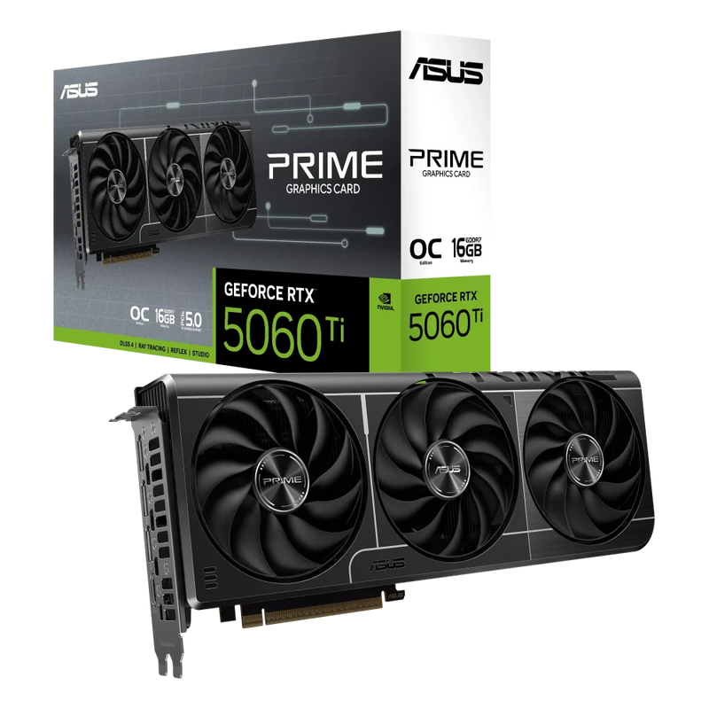 ASUS PRIME GeForce RTX 5060 Ti GPU | 8GB, GDDR7, OC Edition