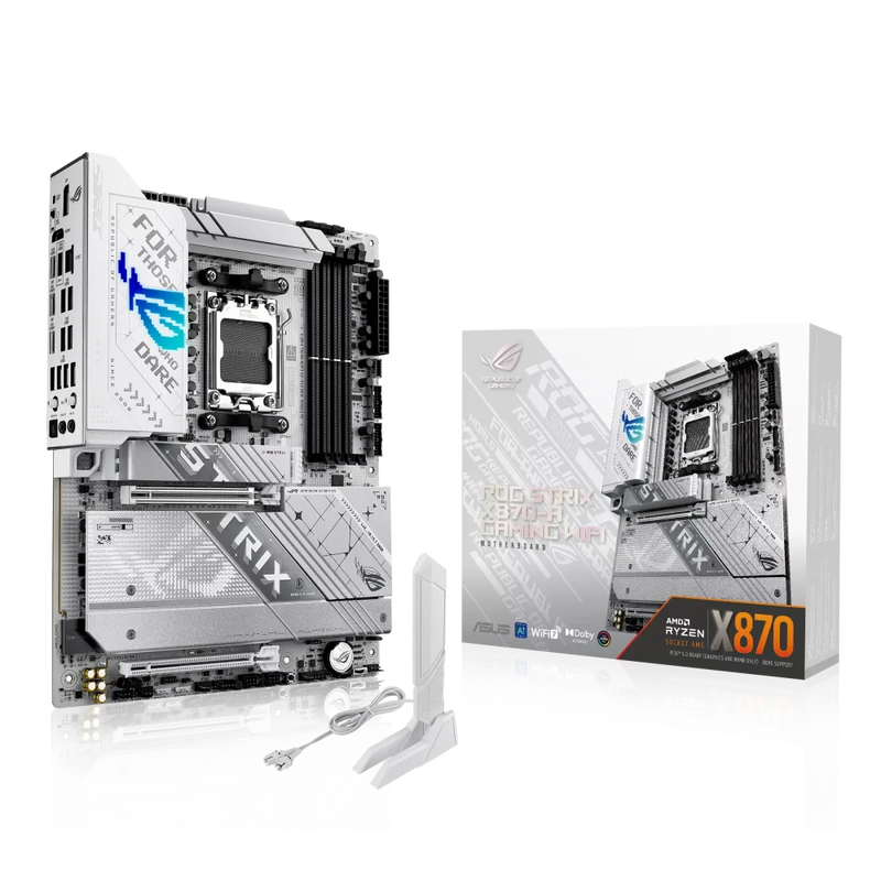 ASUS ROG STRIX X870-A GAMING WIFI Pagrindinė Plokštė | ATX, AM5, DDR5