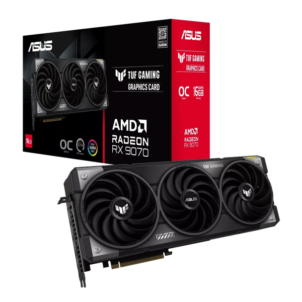 ASUS TUF Gaming Radeon RX 9070 GPU Vaizdo Plokštė | 16GB, GDDR6, OC Edition