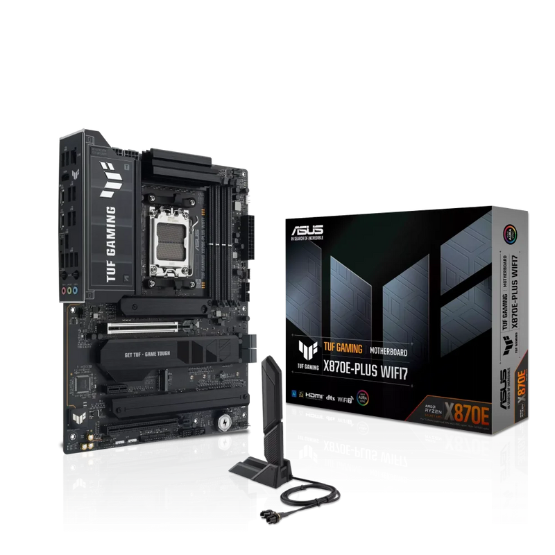 ASUS TUF GAMING X870E-PLUS WIFI7 Pagrindinė Plokštė | ATX, AM5, DDR5