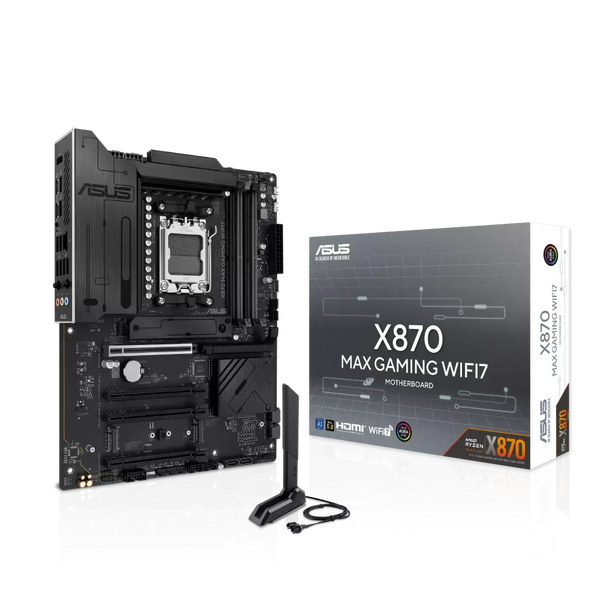 ASUS X870 MAX GAMING WIFI7 Pagrindinė Plokštė | ATX, AM5, DDR5