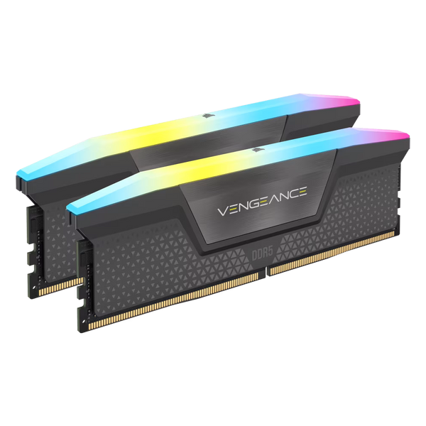 Corsair VENGEANCE 32GB DDR5 RAM Atmintis | 6000 MT/s, CL36, 2x16GB, Grey, RGB