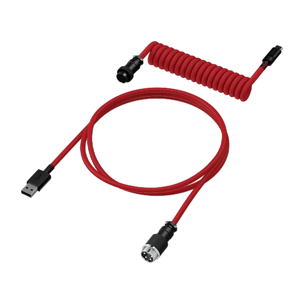 HyperX Coiled Cable USB Type-C Klaviatūros Laidas | Red Black