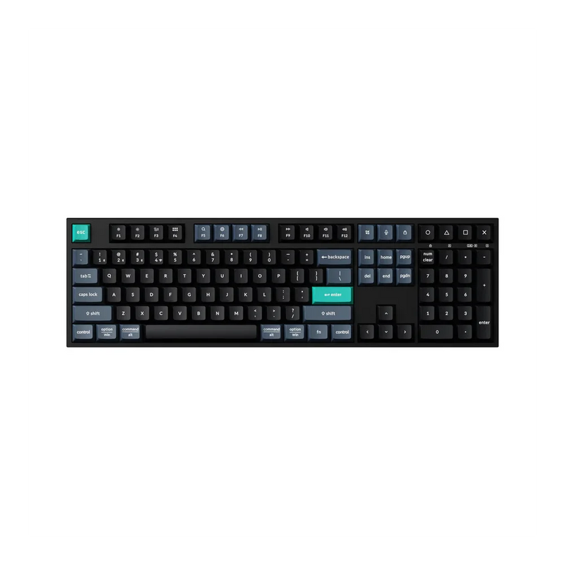 Keychron B36 Wireless Belaidė Klaviatūra | Deep Black, Membraninė