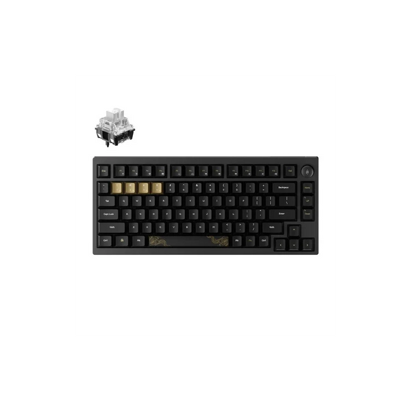 Keychron Black Myth Wukong Wireless Belaidė Žaidimų Klaviatūra | Black, TTC Bluish White