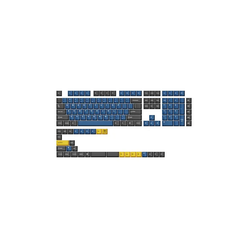 Keychron Double Shot Cherry PBT Full Keycap Set | Blue Black Yellow