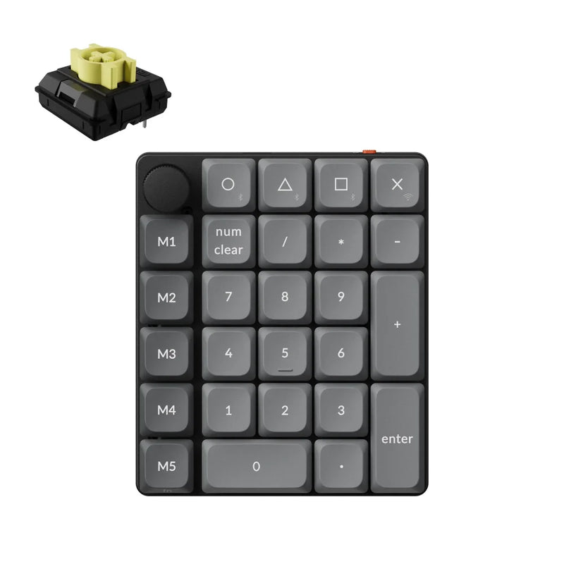 Keychron K0 Max Wireless Belaidė Žaidimų Klaviatūra | Black, Milk POM Banana