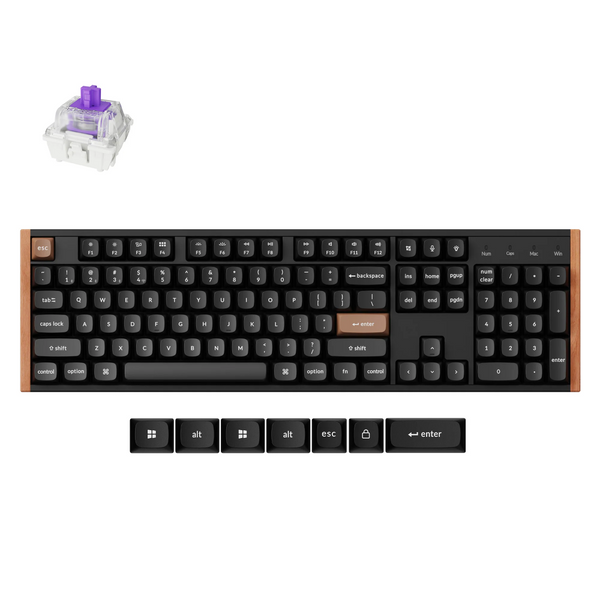 Keychron K10 HE SE Wireless Belaidė Žaidimų Klaviatūra | Black, Gateron Magnetic Nebula
