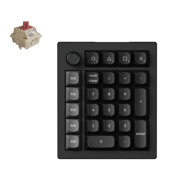 Keychron V0 Ultra Wireless Belaidė Žaidimų Klaviatūra | Black, Silk POM Red