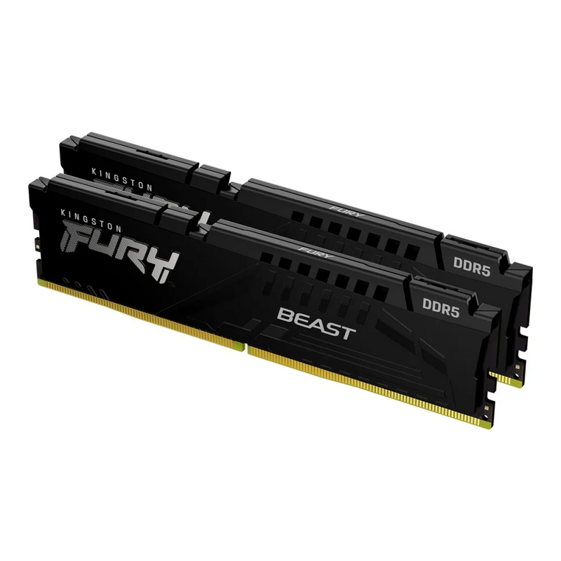 KINGSTON FURY Beast 32GB DDR5 RAM Atmintis | 6400 MT/s, CL32, 2x16GB, Black