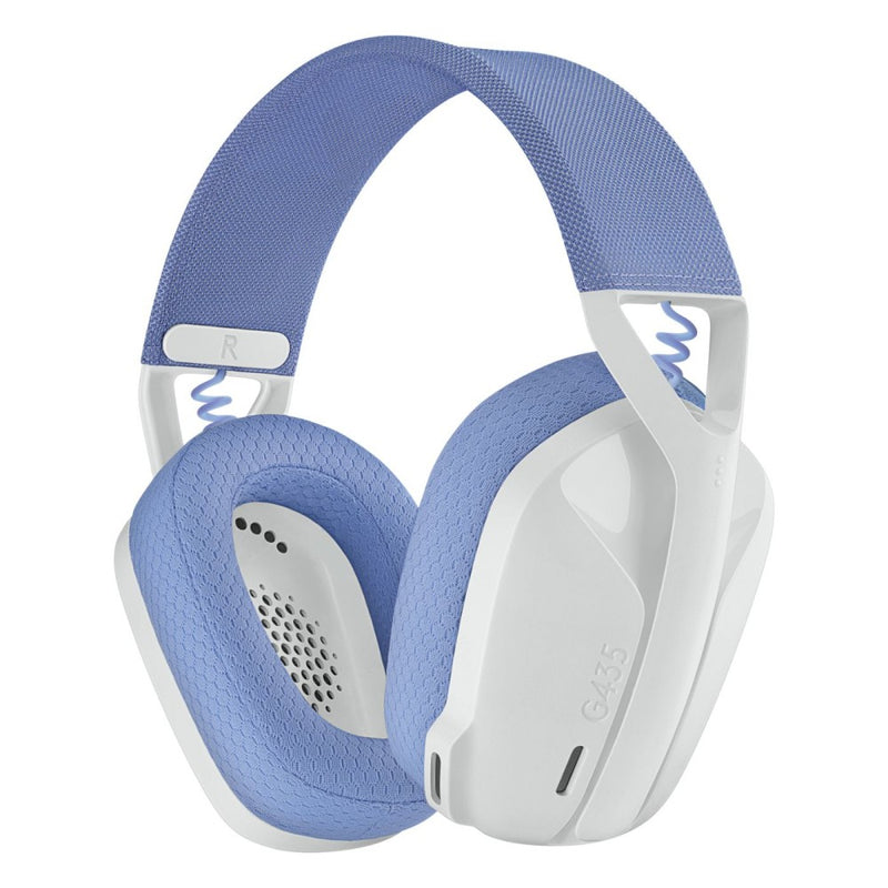 Logitech G435 LIGHTSPEED Wireless Belaidės Žaidimų Ausinės |  Off White and Lilac