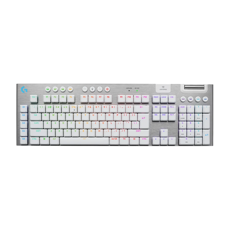 Logitech G915 X LIGHTSPEED Wireless Belaidė Žaidimų Klaviatūra | White, GL Tactile Brown
