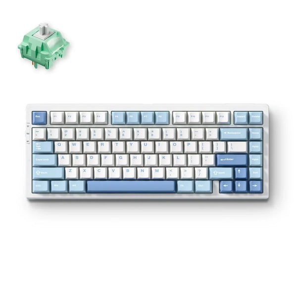 MCHOSE G75 Pro Wireless Belaidė Žaidimų Klaviatūra | Blue, KTT Cabbage Tofu V2