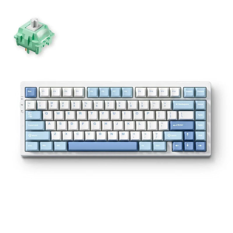 MCHOSE G75 Pro Wireless Belaidė Žaidimų Klaviatūra | Blue, KTT Cabbage Tofu V2