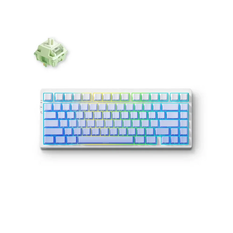 MCHOSE G75 Pro Wireless Belaidė Žaidimų Klaviatūra | Glacier Gradient, Huano Matcha Latte V2