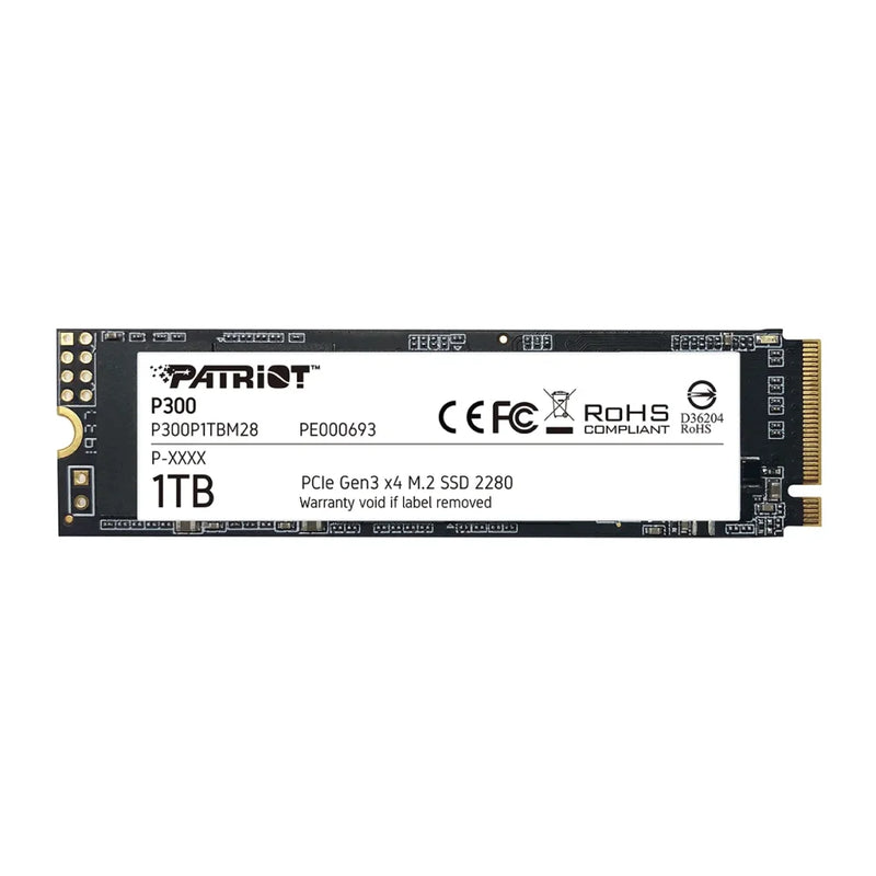 PATRIOT P300 SSD Atmintis | 1TB, m.2 NVMe