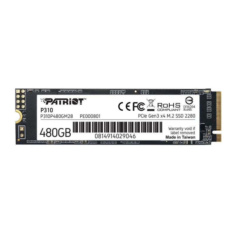 PATRIOT P310 SSD Atmintis | 480GB, m.2 NVMe