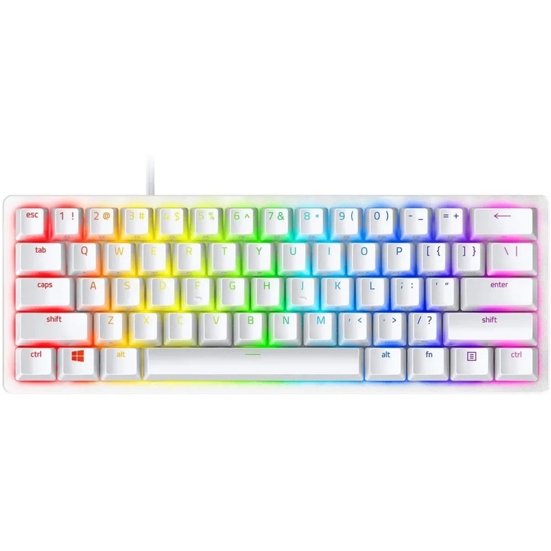 RAZER Huntsman Mini Žaidimų Klaviatūra | Mercury White, Red Linear