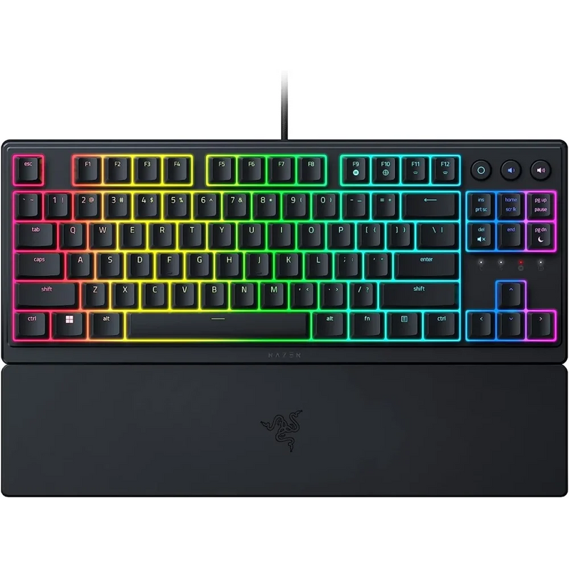 RAZER Ornata V3 Tenkeyless Žaidimų Klaviatūra | Black, Membraninė