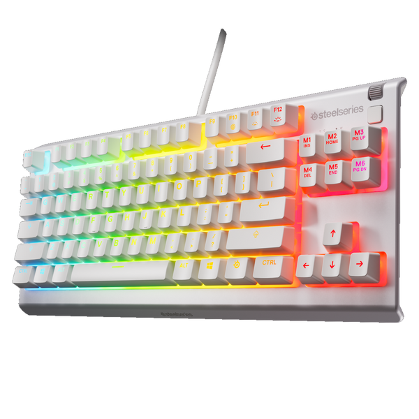 SteelSeries Apex 3 TKL Žaidimų Klaviatūra | White, Membraninė