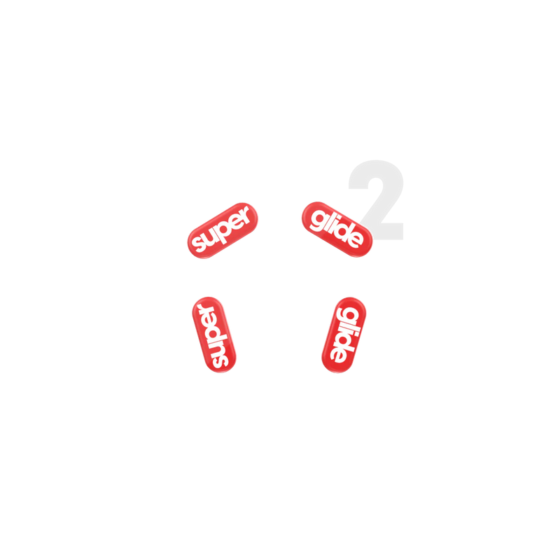 Superglide 2 Type-C Mouse Feet | Red, Logitech G304 & G305