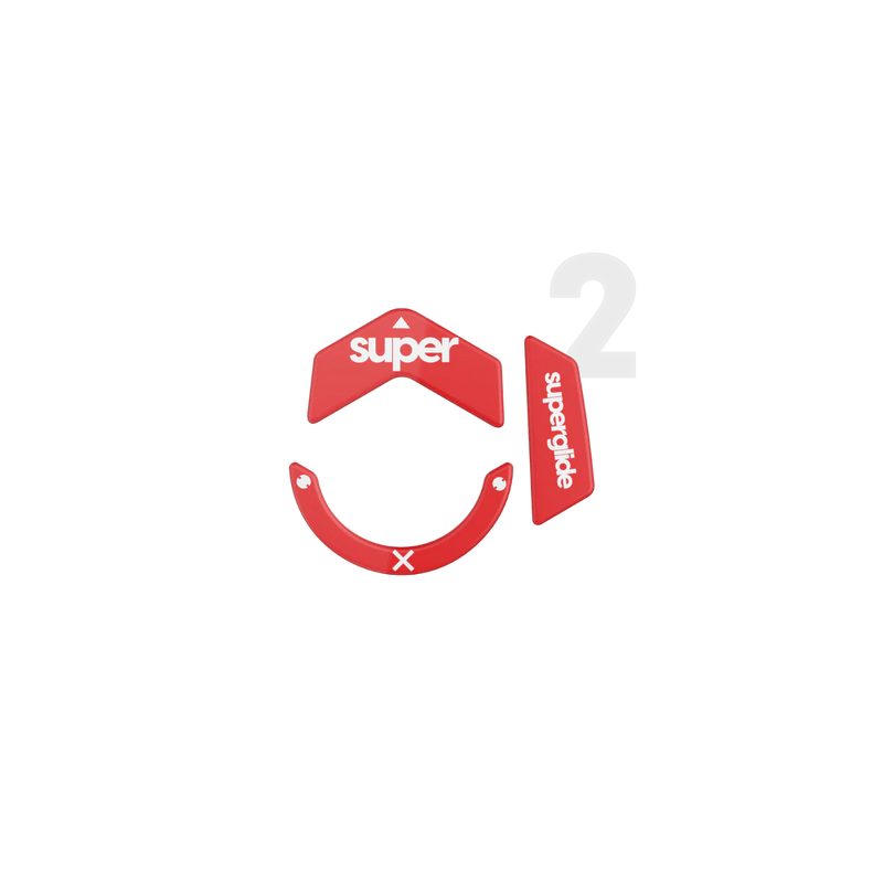 Superglide 2 Type-C Mouse Feet | Red, Logitech G502 X