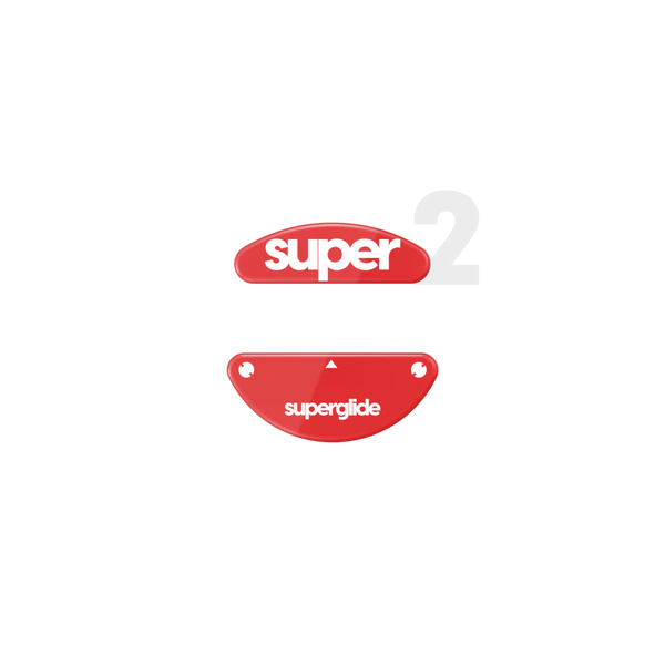 Superglide 2 Type-C Mouse Feet | Red, SteelSeries Aerox 3 & Aerox 5 & Aerox 9 Wireless