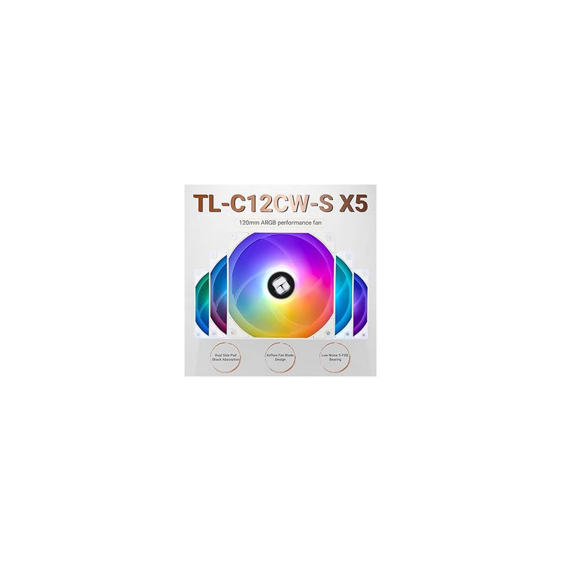 Thermalright TL-C12CW-S X5 Ventiliatoriai | White