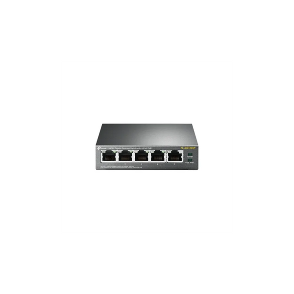 TP-LINK TL-SG1005P 5-Port Gigabit Desktop Switch with 4-Port PoE Komutatorius