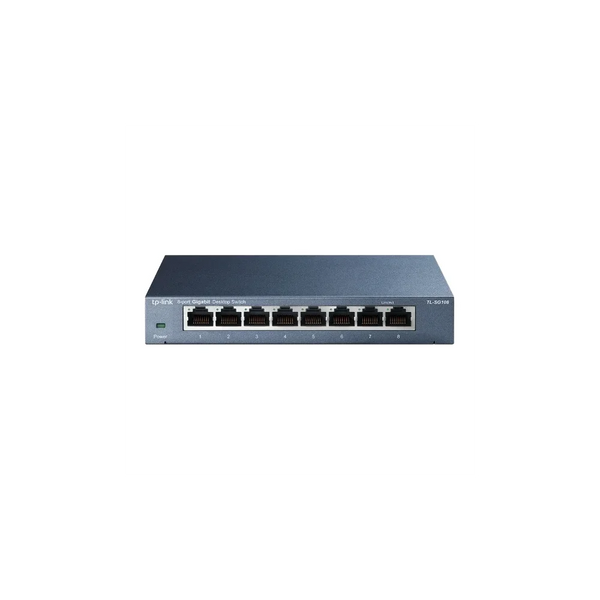 TP-LINK TL-SG108 8-Port 10/100/1000Mbps Desktop Switch Komutatorius